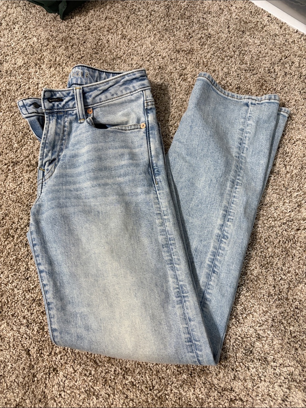 American Eagle Outfitters Light Wash Slim Straight Jeans
